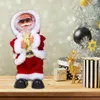 Christmas Decorations Wholesales Plush Doll Musical Funny Cool Santa Claus Xmas Electric Shaking Toy For Children