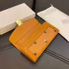 Wallets MM Long Wallet Women Men Purse Card Holder Multi-card Slot Brown Luxury Leather Designer Crossbody Holder Purse 220829