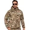 Jagende jassen Antarctica softshell fleece jas mannen tactische hoodie uitrusting militaire winter ski warme camouflage multicam windbreaker 3xl