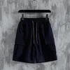 Shorts décontractés hommes Shorts blancs Bermuda Cargo Streetwear couleur unie taille élastique coupe ample pantalons de survêtement courts homme