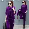 Kvinnors tv￥bitar byxor Kvinnas tr￤ning Sweatshirt Sportkl￤der Set Female Fashion Printed Hoodies Suit Lady Wear Tre Suits G481