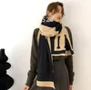 Bufanda de invierno Pashmina para diseñadores bufandas cálidas moda clásica mujer imita lana de Cachemira mantón largo abrigo 180cm6407391