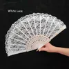 Lolita Feather Lace Folding Fan Sweet Fairy Girl Dark Gothic Court Dance Hand Fan Pendant Gift Wedding Party Supplies MJ0847