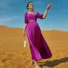 Casual jurken elegante vrouwen korte mouw avond kaftan moslim lange mantel jurk abaya dubai kalkoen jurk Arabische islamitische femme kleding