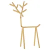 Smyckesp￥sar 3D Golden Deer Display Stand Geometric Ring￶rh￤ngen Organiser Tr￤d c1fe