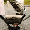 Stroller -onderdelen Praktische baby trolley Bunch Net Pocket Pocket Infant Mesh fles Diaper Storage Organisator Zakhouder Elasticiteit