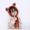 Hats Children's Knitted Sweater Headband Handmade Autumn And Winter Frog Cartoon Girls Baby Kids Fashion