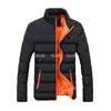 メンズダウンパーカス品質の冬用ジャケットメンは暖かい長いフード付きコートソリッドマンジャケットファーザーギフトアウトウェアジャケタマスキュリナM L XL