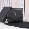 Stylish Genuine Leather Wallets Women Letter Designer Purses Ladies Envelope Purses Pouch Card Holder With Box