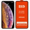 Hurtownia 21D szklana ochraniacz ekranu dla iPhone'a 14 14max 13 12 Mini 11 Pro Max XS XR 8 7 6s Plus SE2 Pełna okładka pokrycia na 13