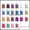 Nail Art Dekorationen Gram Crushed Glass Irregar Stone Chunky Pailletten Iridescent Topscissors Otpwm