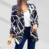 Trajes de mujer Lavable Casual Primavera Otoño Oficina Señora Traje formal Chaqueta Toca la piel Blazer de mujer Tapeta de un solo pecho Ropa de calle