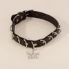 Choker sexig trendig charm cirkel gotiska krage halsband smycken present l￤der fj￤ril hajuku kvinnor punk halsband