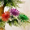 Fiori decorativi da 6 pezzi ILTTER COMPLETO ARTICIFICA COMPLETO CASCIO PER CASA Merry Tree Decorazione Fare Capo Pazia di Natale