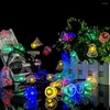 ストリングスlumipartyはベルガーランドソーラーフェアリーストリングライトの外でクリスマスの屋外の外のパーティーデコレーションのために