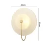 Modern LED Wall Lamp Glass Indoor Lighting Fixture Round Living Room Bedroom Bedside Kitchen Decor Sconce Interior Wall lamps