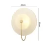 Modern LED Wall Lamp Glass inomhusbelysning Rund vardagsrum sovrum sovrum k￶k dekor sconce inre v￤gglampor