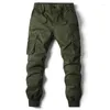 Pantaloni da uomo 2022 Cargo Joggers Tasche multiple da uomo Pantaloni larghi a matita Cotone Multicolor Casual