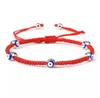 New Turkish Evil Eye Bracelet For Women Men Lucky Braided Red String Retro Elephant Bracelet Couple Friendship Wish Gift Jewelry