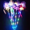 Princesse Light-up Magic Ball Wand Glow Stick Witch Wizard LED Magic Wands Halloween Chrismas Party Rave Toy Great Gift For Kids Birthday BBB