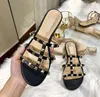 여름 슬리퍼 여성 샌들 플립 플롭 레이디 슬라이드 Mujer Womens Shoes 끈 샌들 버클 스트랩 디자이너 패션