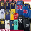 Basketbal jerseys Stephen Curry Mens Wiseman Klay Thompson 75th Anniversary City Jersey 30 33 11