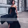 Sukienki imprezowe sukienki nowoczesne czarne plisacje wieczorne spódnica 2022 prosta bez ramiączek kostka sławna sukienki