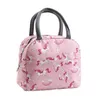 Sacs à lunch Oxford Boîte à lunch à isolation thermique Fourre-tout Sac isotherme Bento Pouch LunchContainer School Food StorageBags Flamingo Unicorn SN4197