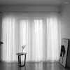 Curtain BILEEHOME Tulle Modern Window Curtains For Living Room Bedroom Solid Sheer Voile Drapes Organza Screening Treatments Home Decor