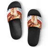 GAI Men Designer Custom Shoes Casual Slippers Hand Painted Fashion Open Toe Flip Flops Beach Summer Slides