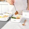 Dinnerware Define estilo japonês almoço bento caixa multifuncional refrigerador de manutenção de microondas