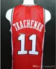 Maglia da basket Vladimir Tkachenko # 11 Unione Sovietica CCCP Maglie da basket retrò da uomo cucite personalizzate con qualsiasi numero