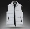 Men's Vests Crocodile Brand Mens Jacket Sleeveless Vest Winter Casual Slim Coats Clothing Cotton-Padded Men's Warm Men Waistcoat