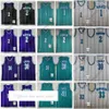 Maglie da basket retrò 1 Tyrone 2 Larry Muggsy Johnson 30 Dell 33 Alonzo Curry Rice in lutto 41 Glen Blue White High