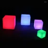 Table Lamps D10 D13 D15 20cm RGBW Color Rechargeable Illuminated Cube Waterproof Decorative Led Lighting 1pc