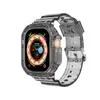 حزام الساعة الجليدية TPU Case لـ Apple Watch Ultra 49mm Band Series 8 7 6 5 4 3 2 Watchband Color Drapparent Iwatch 45mm 44mm 42mm 41mm 40mm 38mm Accessoires