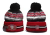 New Beanies 2022 Sideline Sport Cuffed Knit Hat Pom Poms Cap 32 Teams Knits Mix And Match All Caps mixed order N1d51