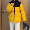 North down jacket designer top women's autumn and winter color contrast trend thickened thermal jacket outdoor waterproof windproof coat zippered sweatshirt 2XL