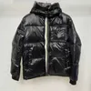 Man ner vinterjacka parkas puffer rockar huva jackor kvinnor kappa utomhus fjäder outwear hålla varm tjock dubbel blixtlås borttagbar hatt