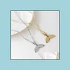 PendanT Necklaces Lovely Whale Tail Fish NauTical Charm Necklace For Women Girls Animal Fashion Necklaces 2 Colors Mermaid T Sexyhanz Dhjm0