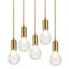 Pendant Lamps Nordic Minimalist LED Lights Single Head Retro Restaurant HangLamps Loft Glass Lampshade Coffee Shop Bar Home Lighting