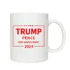 Trump 2024 Tazze Caffè Bottiglia d'acqua Ceramica Tazze da latte Tumbler regalo per le vacanze