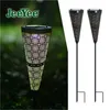 JeeYee Brand Solar Garden Light Led Hollow Pattern Decorative Christmas Atmosphere Lawn Lamp Outdoor Waterproof