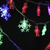 Strings Led Holiday Lights Christmas Pendants Snowflake String Indoor And Outdoor Decorative Color Light Battery Section 5 M