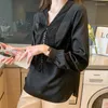 Blusias femininas moda France Style Ladies Shirts 2022 Spring Autumn Manga Longa Tops BLUSAS MUJER