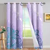 Rideau DARMIAN Gradient Purple Tribe Design Home Decor Rideaux Panel Set Facile à installer Lavable Personnalisé Full Ombrage Rideaux