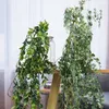 Decorative Flowers K1MF Artificial Hanging Vines Plants Fake Ferns For Outdoor UV Resistant Wall Indoor Baskets Wedding Garland Decoration