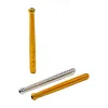 Pipa dritta in metallo color oro argento One Hitter Lunghezza 90 mm Mini pipe per tabacco Accessori per fumatori