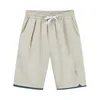 Jogger shorts m￤n elastisk midja fast f￤rg m￤n som k￶r br￤det bermudas manliga modebottnar plus storlek 4xl