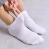 Men's Socks 5 Pairs Solid Color Mesh Cotton White Black Grey Ankle 1 Lot Set Men Summer Man Pack Meias Calcetines